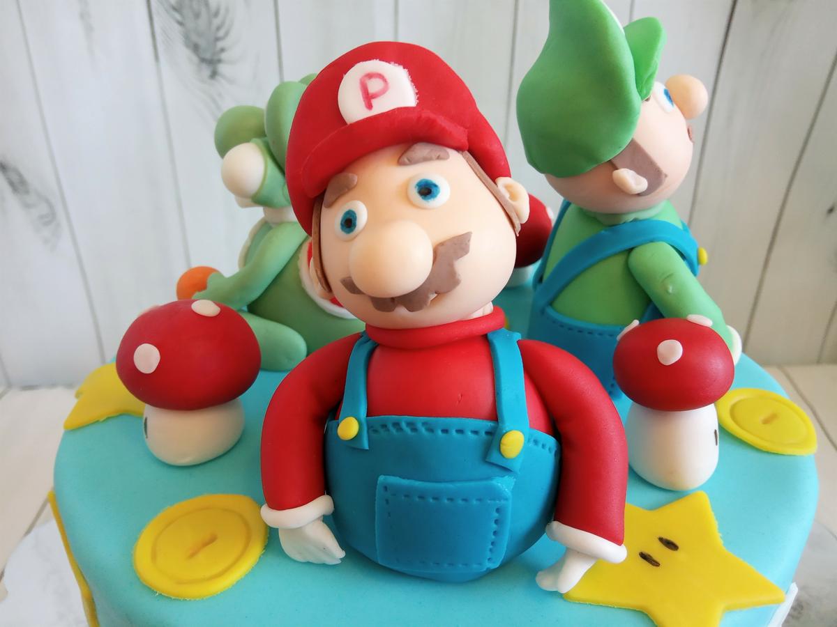 Figura Super Mario de fondant