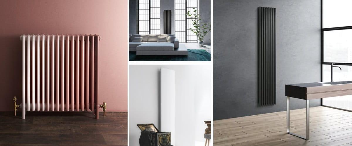 Radiadores modernos horizontales y verticales