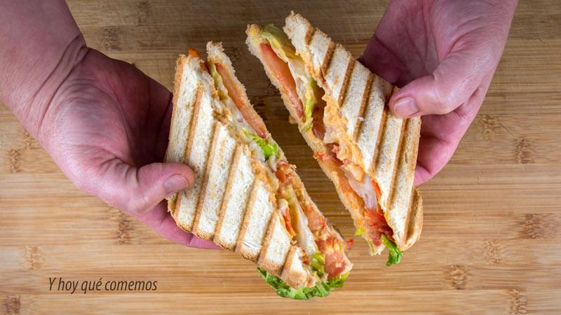 sándwich de ahumados paso a paso