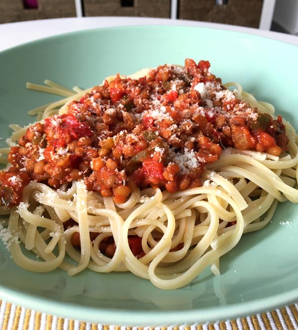 bolonesa de lentejas