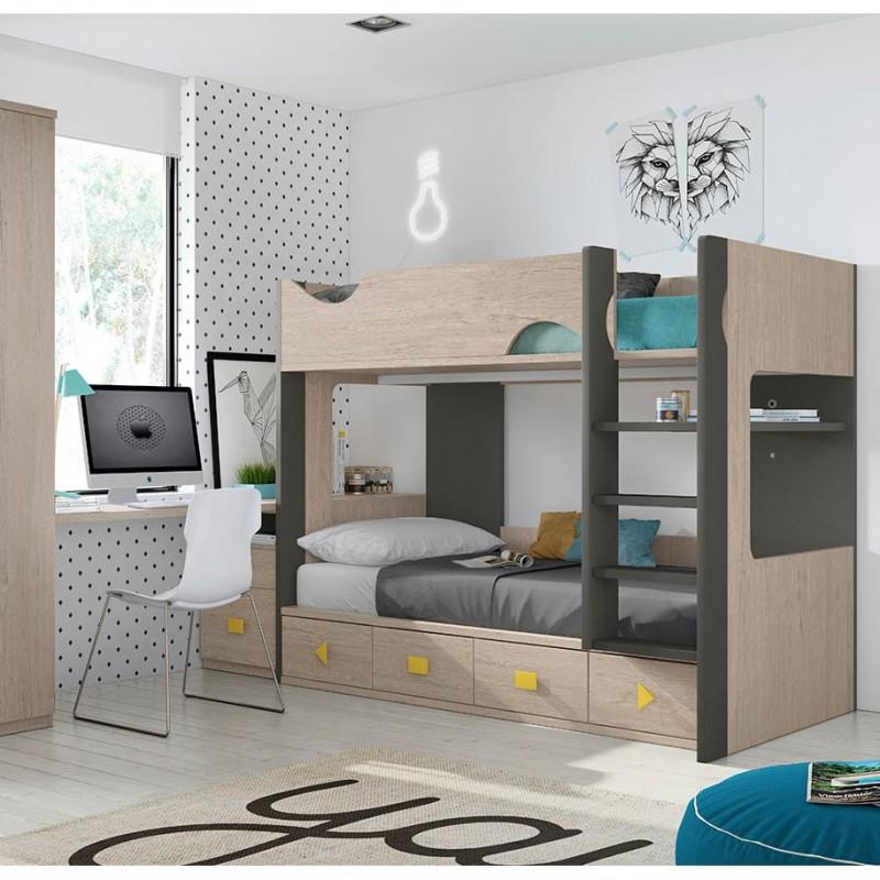 dormitorio con litera