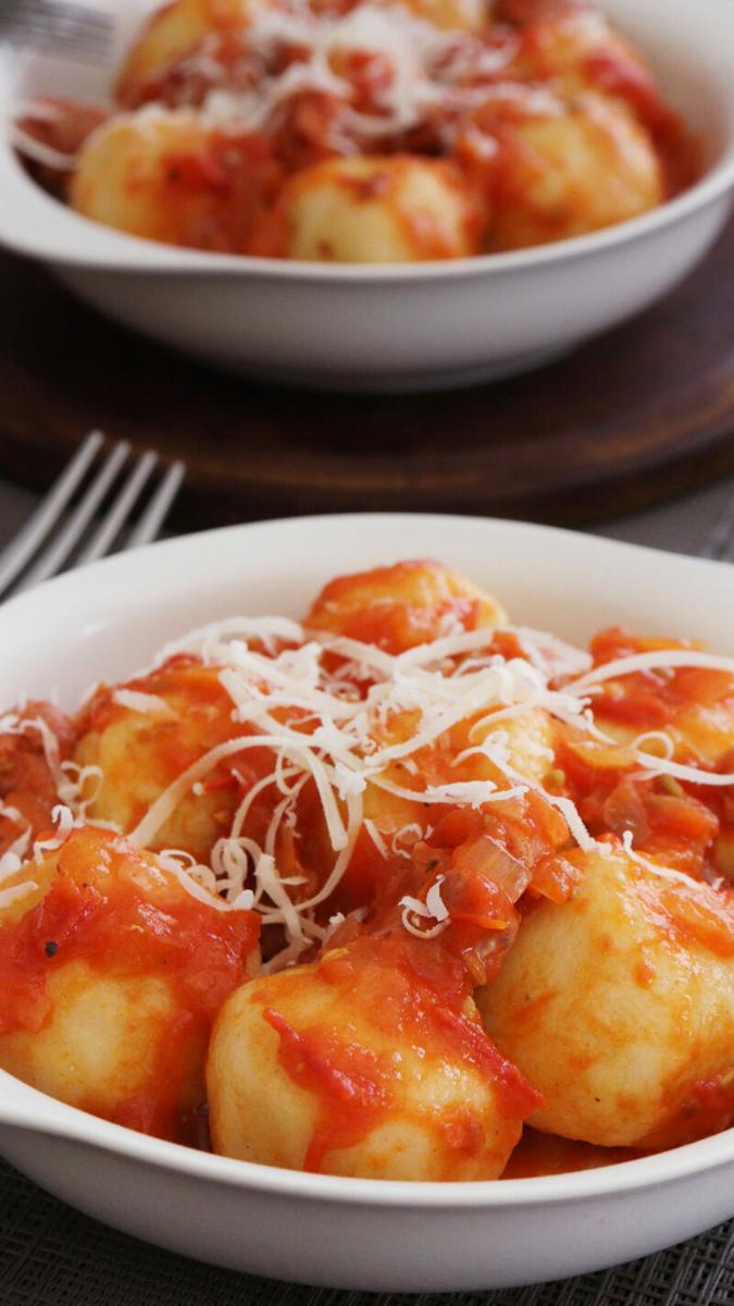 ñoquis de papa rellenos queso gnocchi