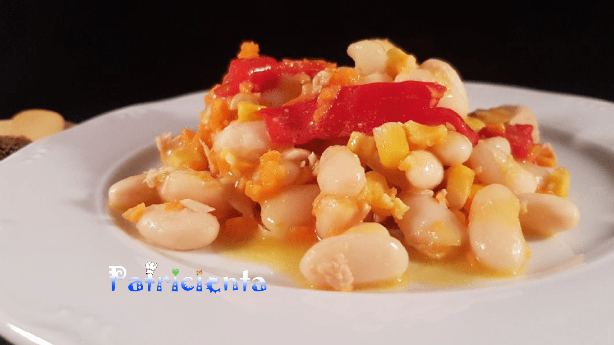 Ensalada de alubias blancas cocidas