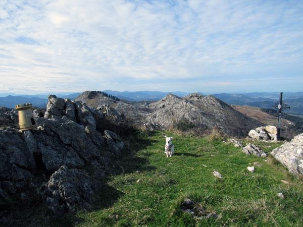 Cima... y a posar para la foto
