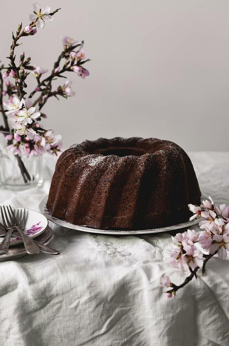 Bundt cake de cerveza negra