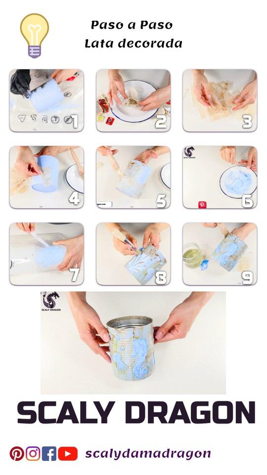 decorar latas