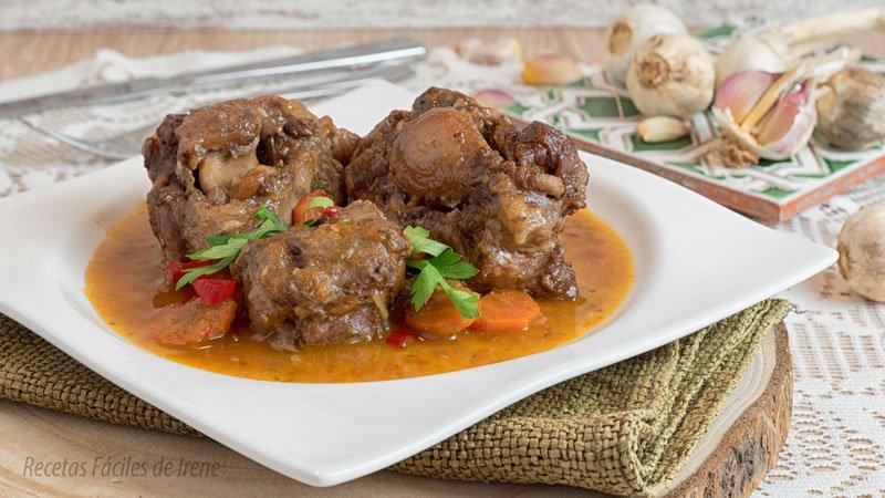 receta de rabo de toro estofado paso a paso