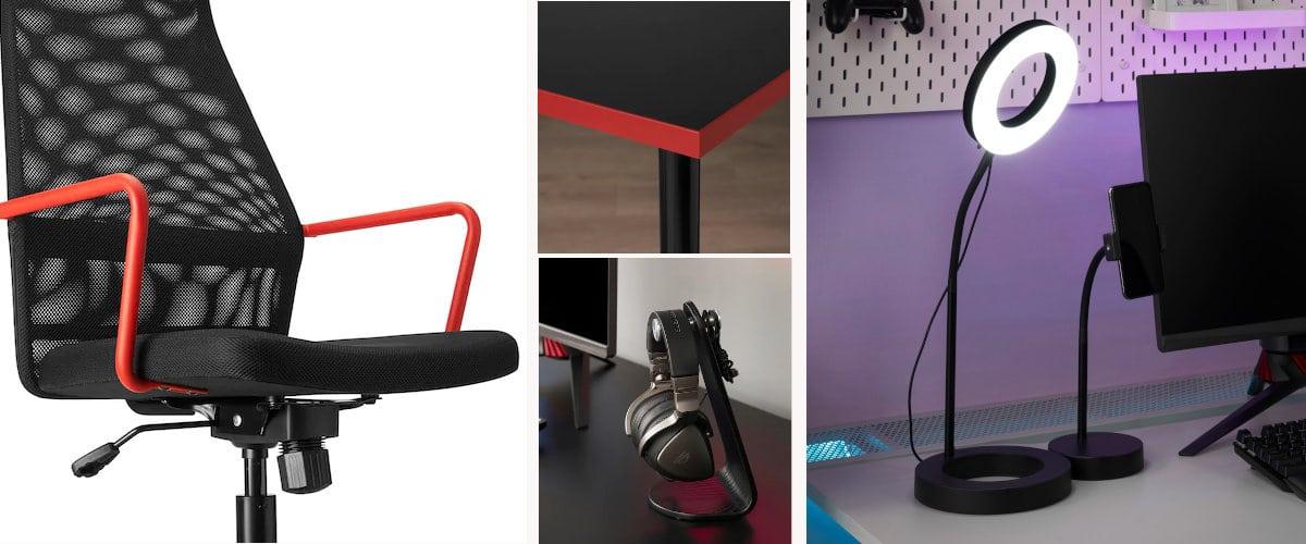 Muebles huvudspelare y accesorios gaming de Ikea