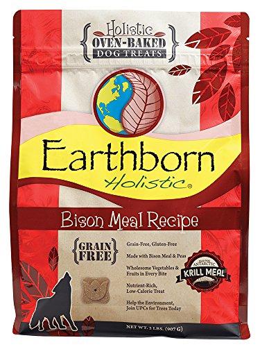 Earthborn Holistic Bisonte Receta de Comida de Bisonte Sin Grano Horno Galletas al Horno de Galletas para Perro