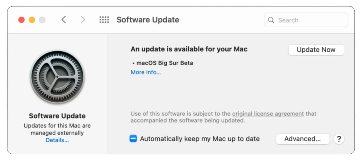 Descarga de macOS Big Sur beta