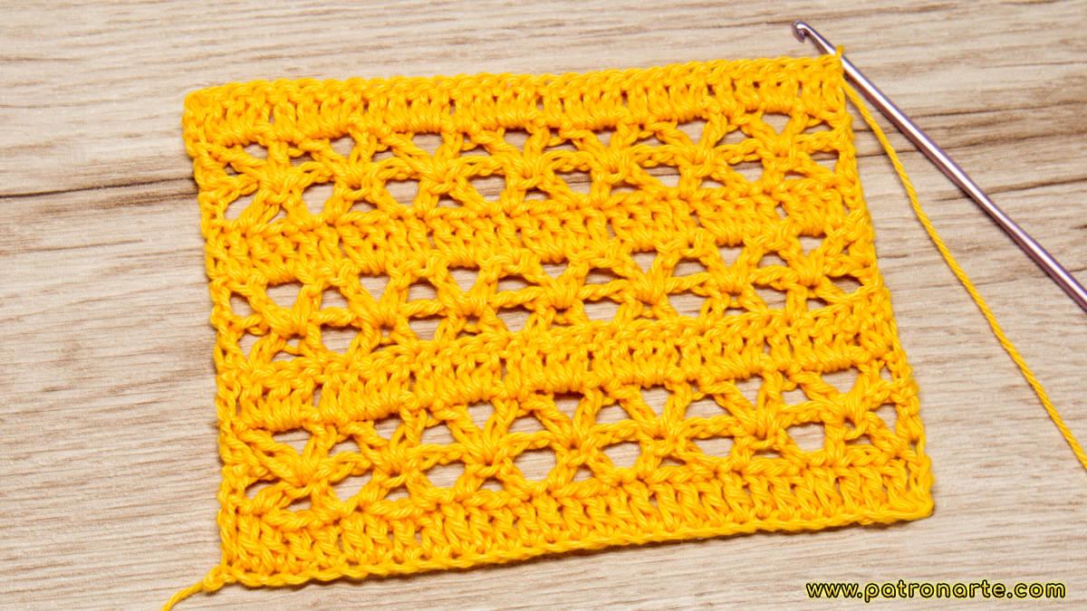 Cómo Tejer Punto Calado Araña de Crochet - Ganchillo Paso a Paso