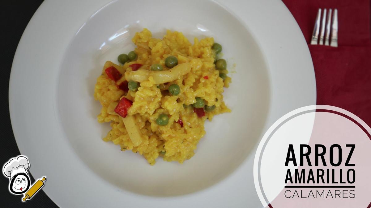 Como hacer la receta de arroz amarillo con calamares en Thermomix