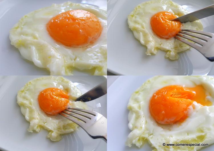 Cómo hacer huevo frito al microondas