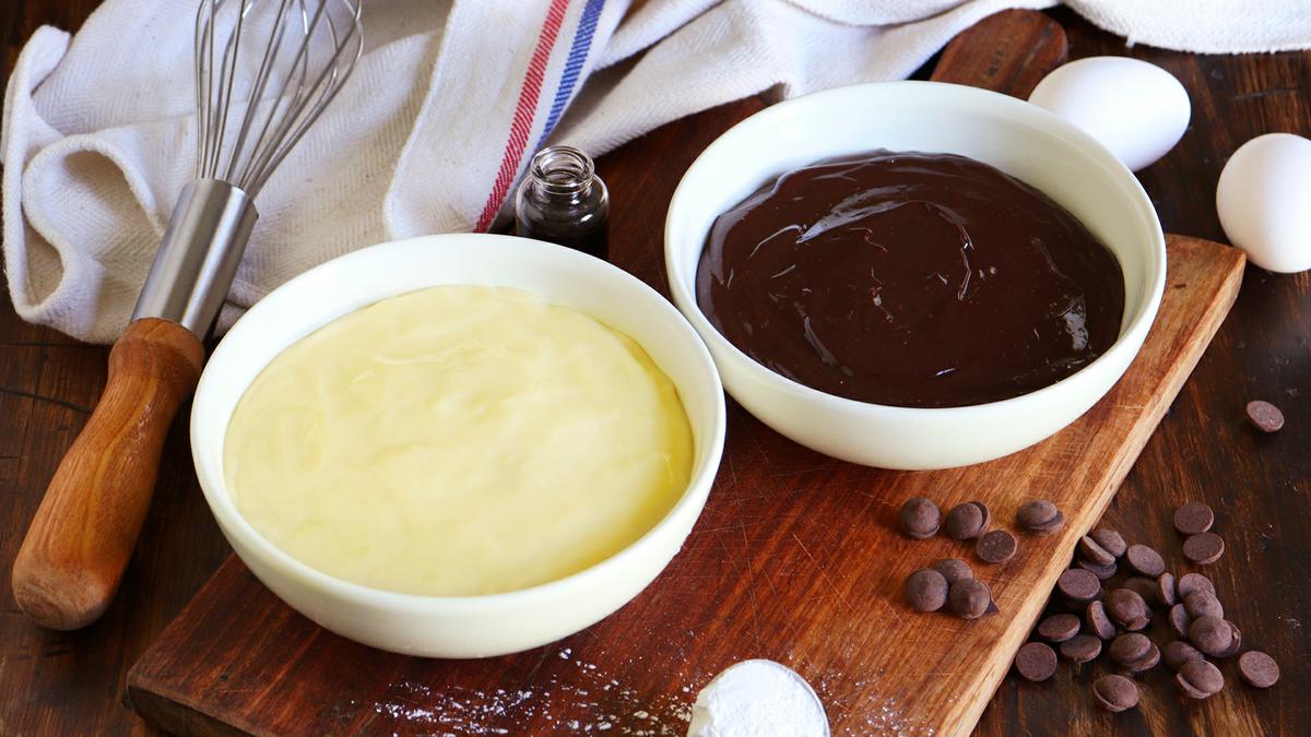 crema pastelera chocolate vainilla