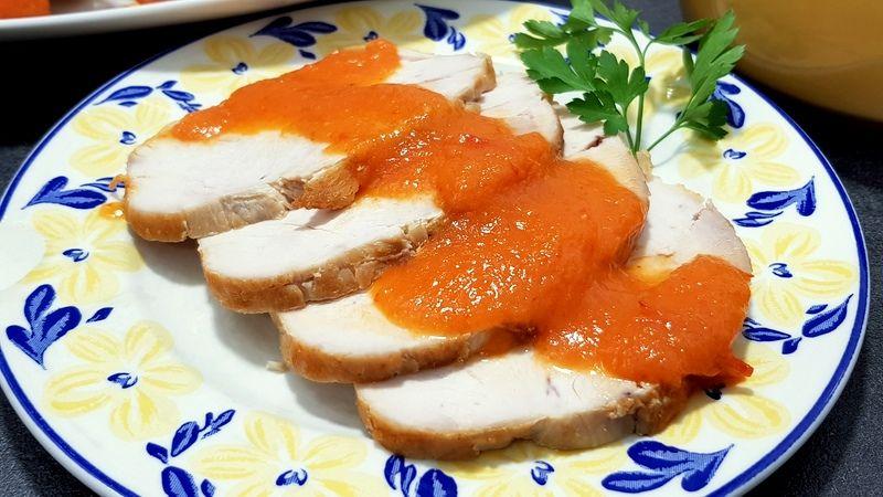 Pechuga de pavo en salsa