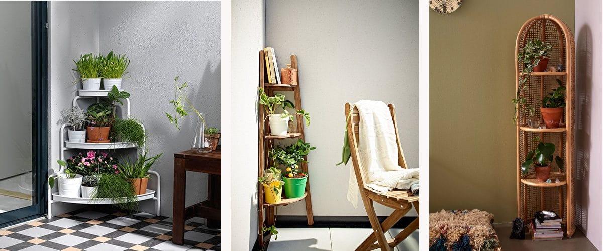 Los estantes esquineros son bonitos