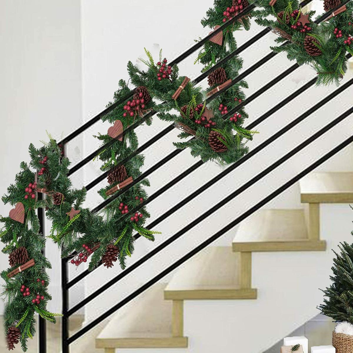 balcones decorados de navidad