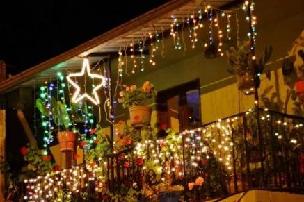 decoracion balcones navidad