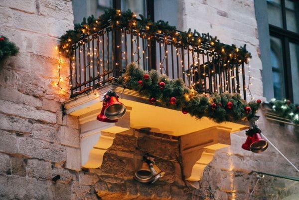 decoracion balcones navidad