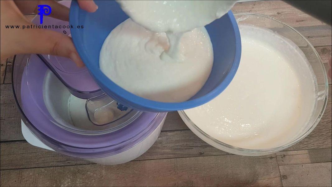 Helado de coco con heladera lidl