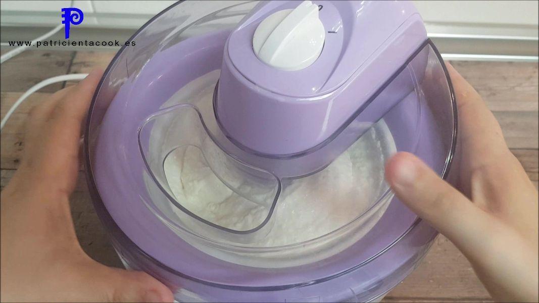 Helado de coco con heladera lidl