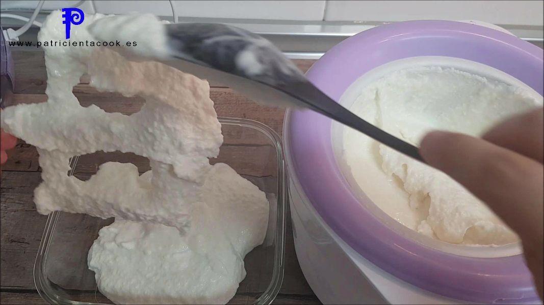 Helado de coco con heladera lidl