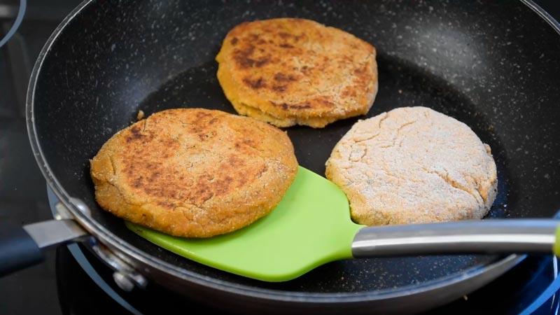 hacemos a la plancha las hamburguesas veggies