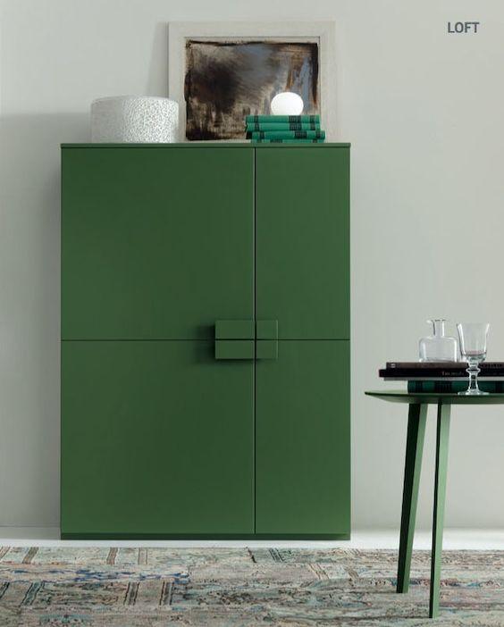 aparador a medida #verde #aparador #aparadoralto