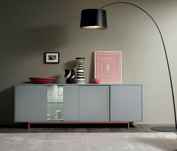 aparador a medida #azul #patasmetalicas #naranja