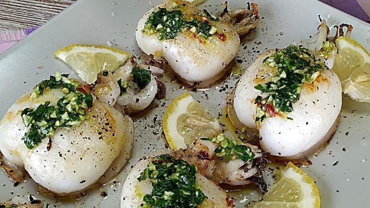 Sepia mini a la plancha