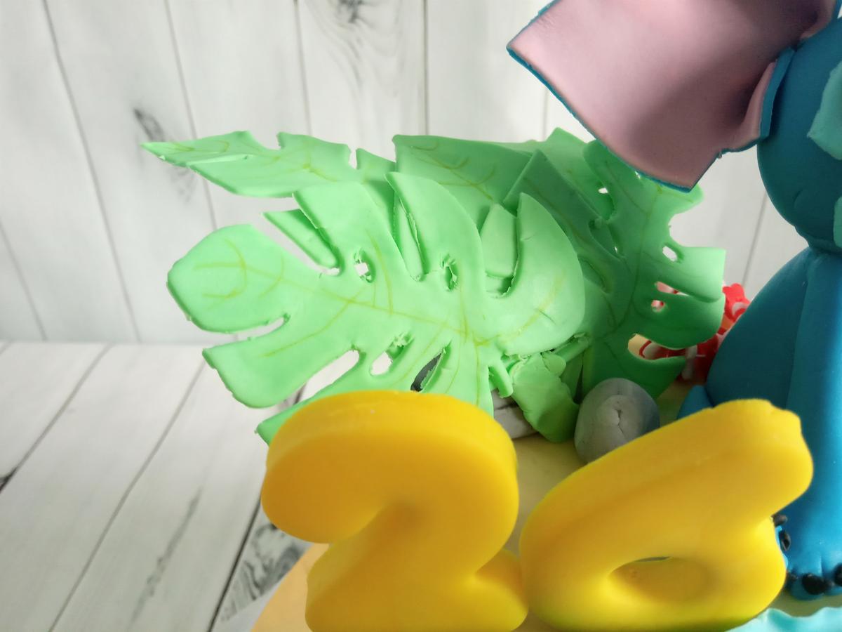 Detalle hoja hawaiana