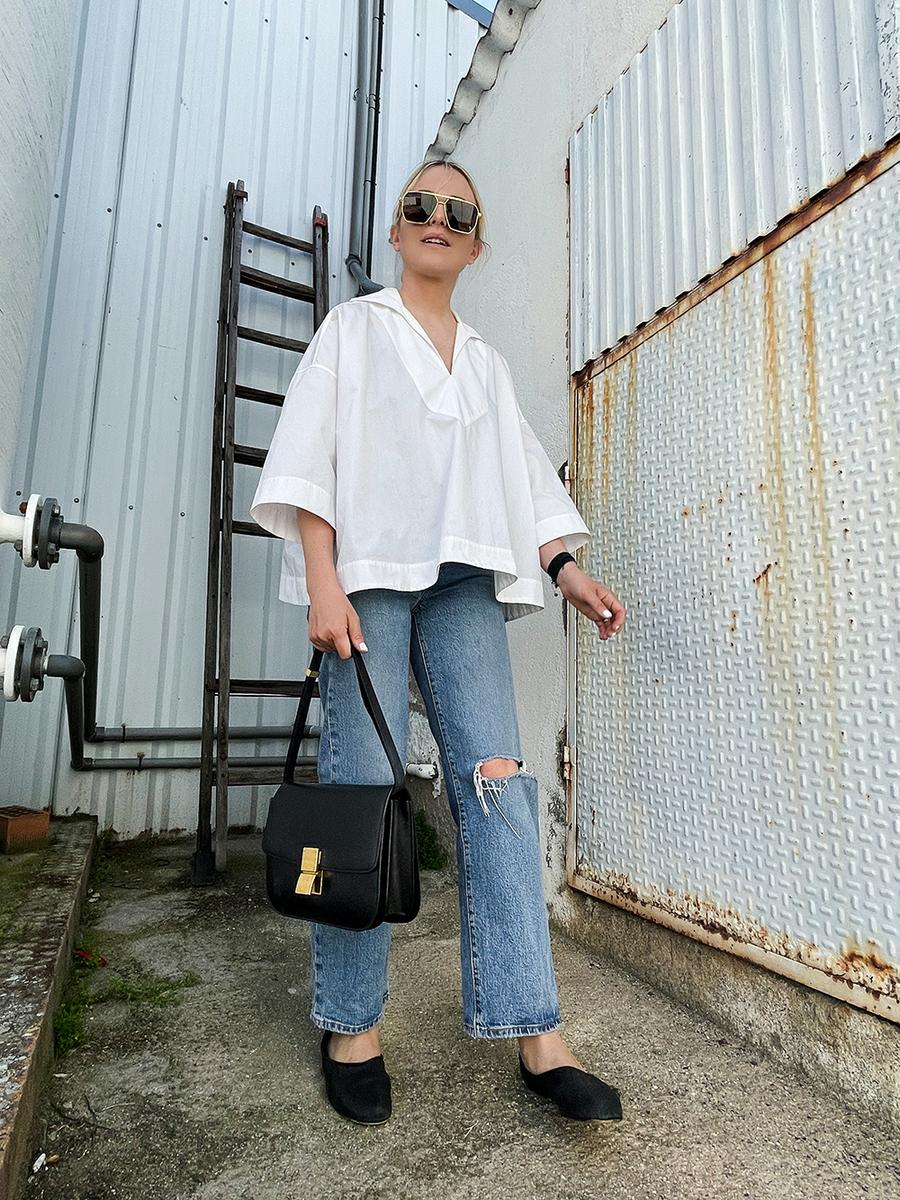 Trini | Levis jeans Balenciaga top