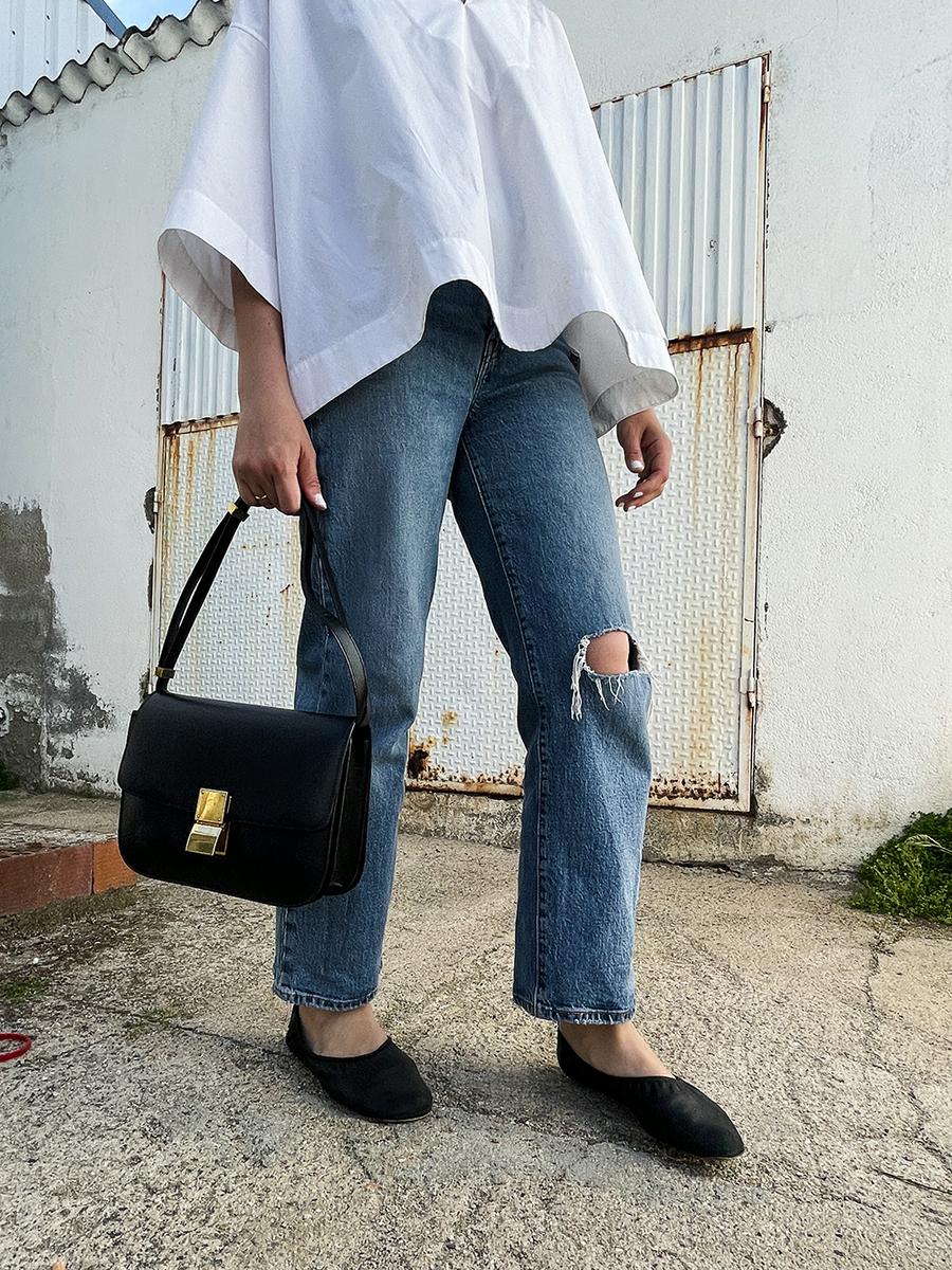 Trini | Levis jeans Balenciaga top