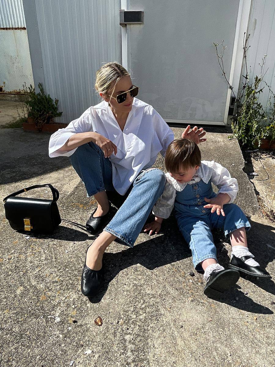 Trini | Levis jeans Balenciaga top