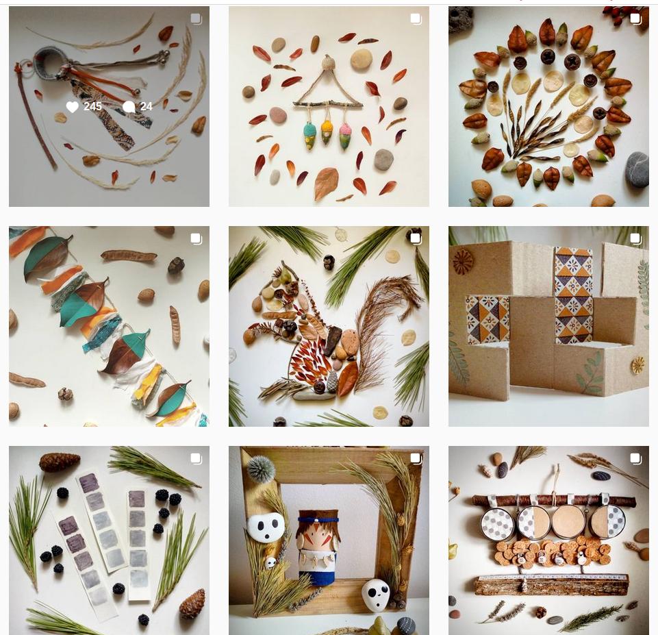 Foto de las pblicaciones en Instagram de las pruna petita donde se ven sus composiciones