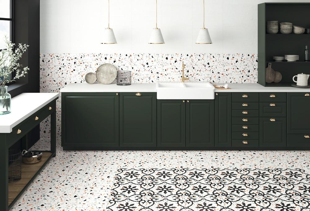 vintage trendy terrazo ape ceramica azulejos
