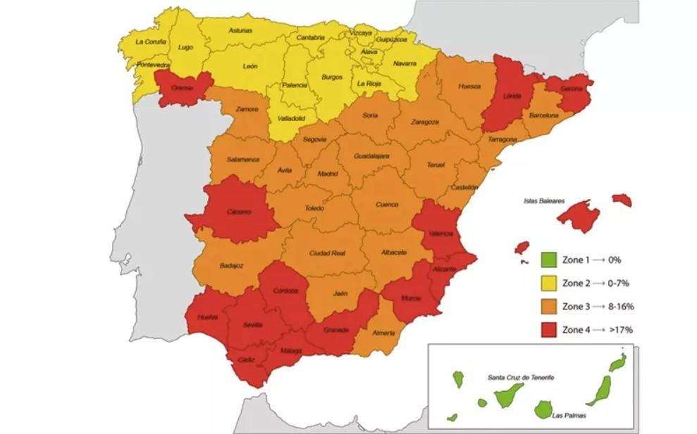 Mapa de seroprevalencia de infección por Leishmania infantum en perros en España 2020
