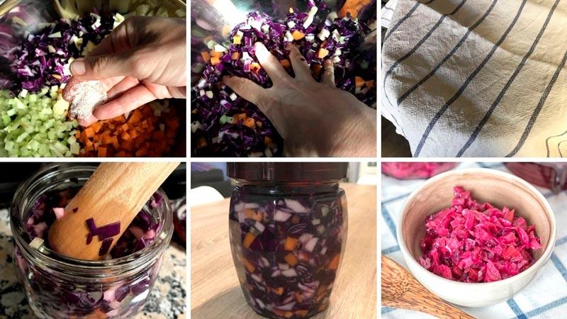 como se hace chucrut de col morada o chucrut de col lombarda
