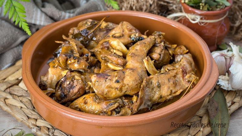 paso a paso conejo en salmorejo al estilo canario