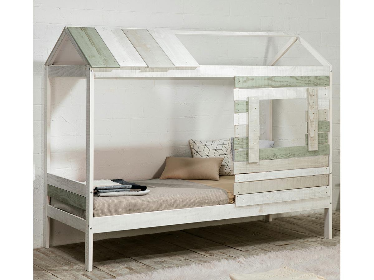 Cama cabaña Chiba Pino 102×174.7×197.6cm