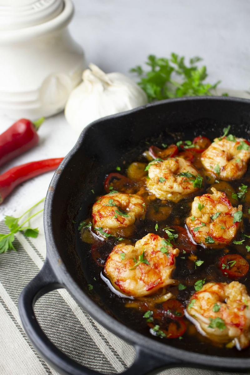 Gambas al pil pil o al ajillo