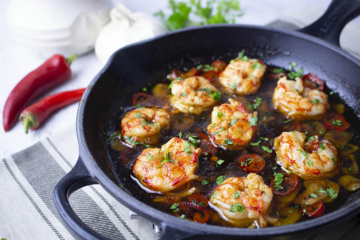 Gambas al pil pil o al ajillo