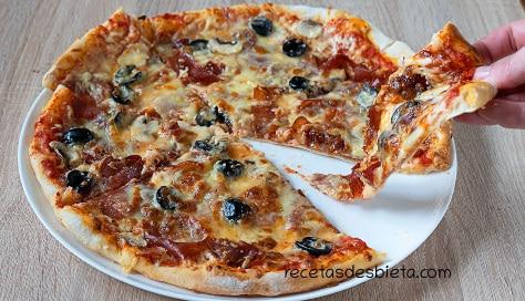 masa pizza con prefermento