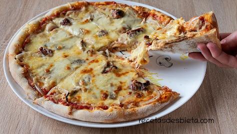 masa pizza con reposo en la nevera