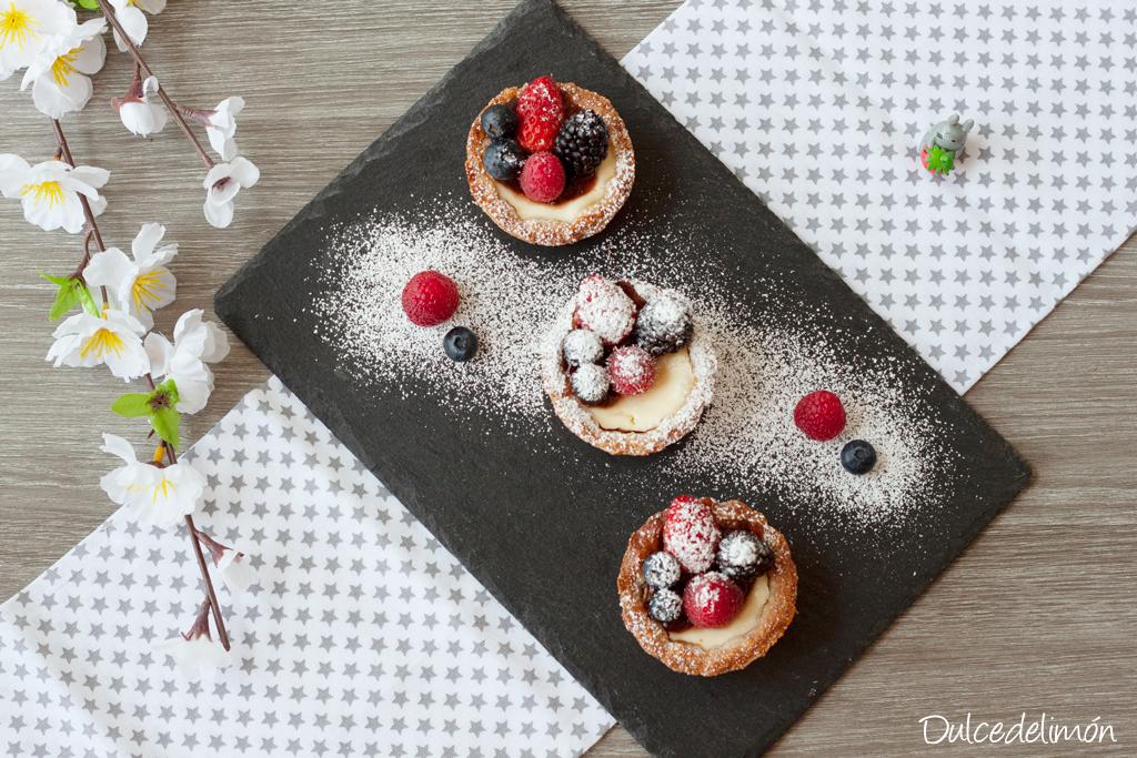 Duquesas con frutos rojos