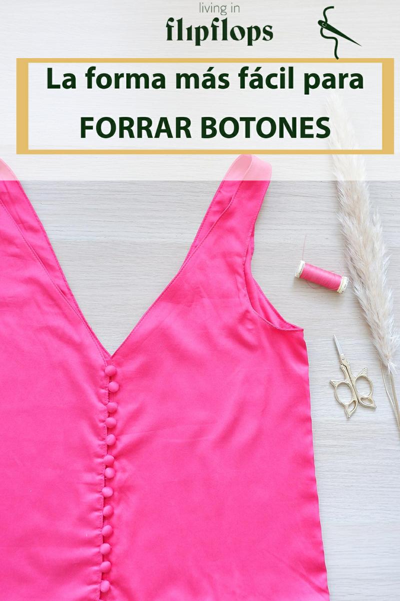 como forrar botones de forma fácil y rápida