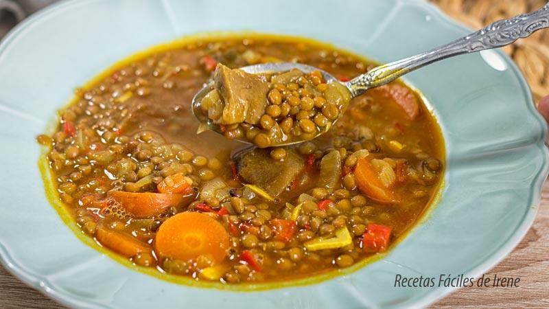 receta de lentejas en conserva con hongos