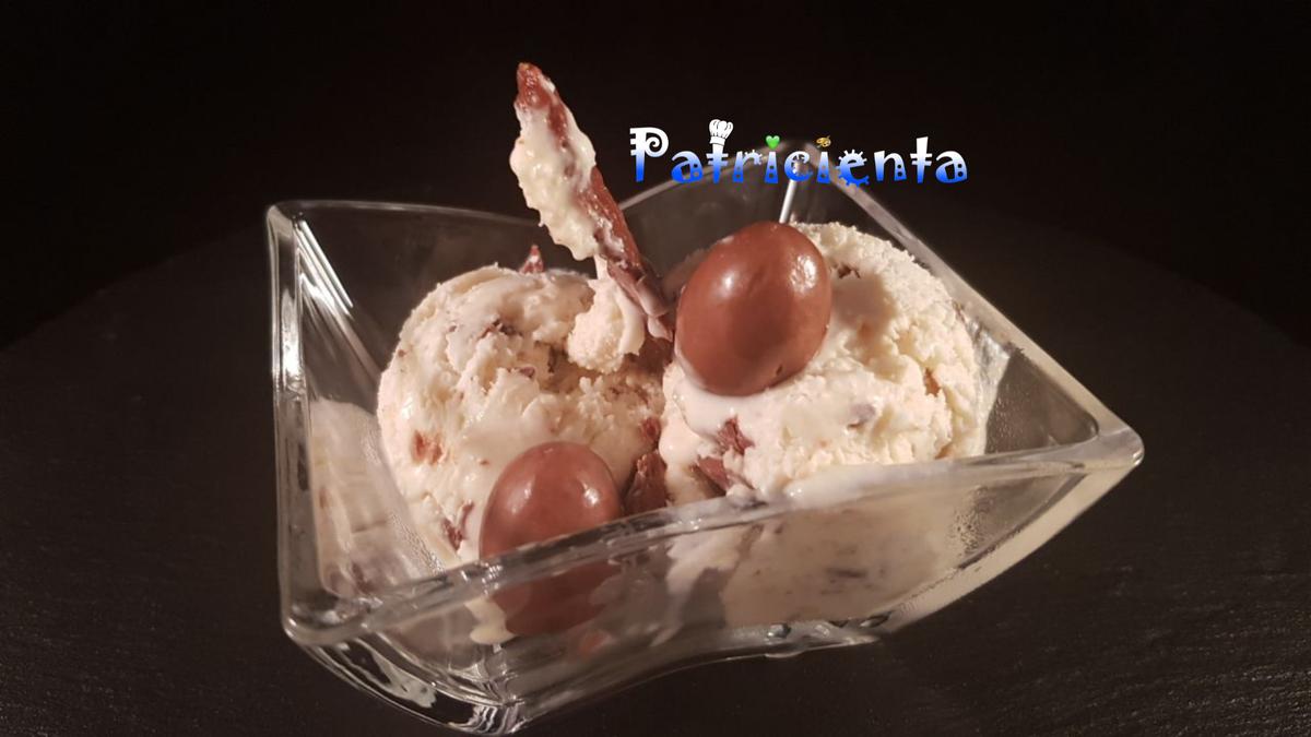 Helado de Choco Bons con heladera eléctrica Silvercrest de Lidl