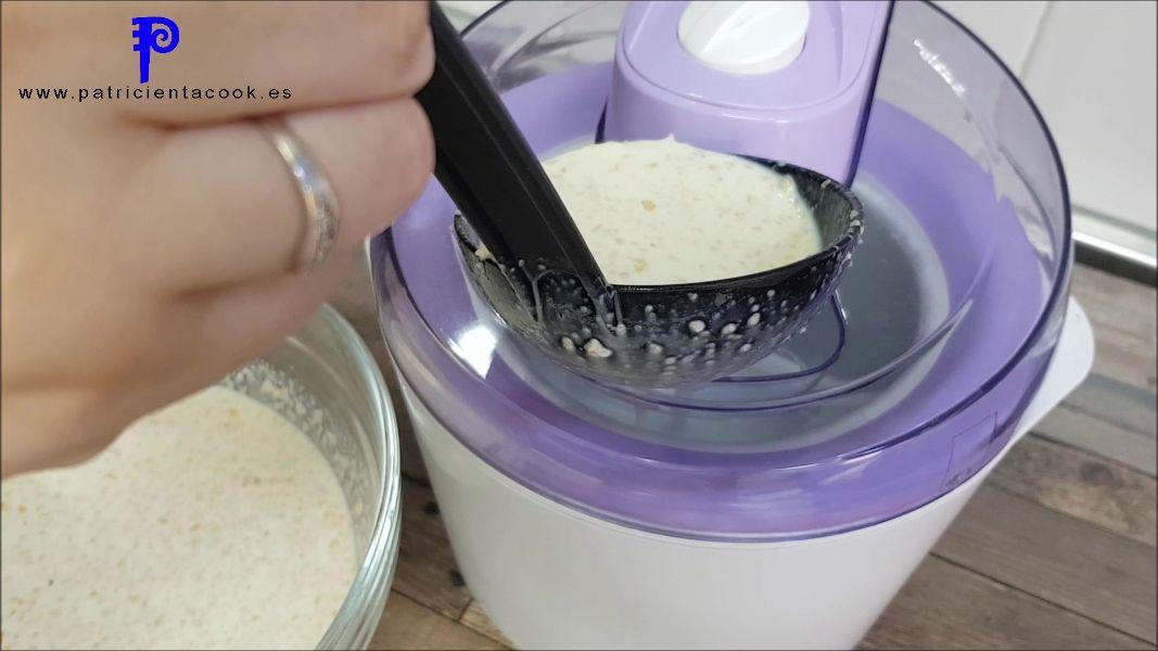 Helado de Choco Bons con heladera eléctrica Silvercrest de Lidl