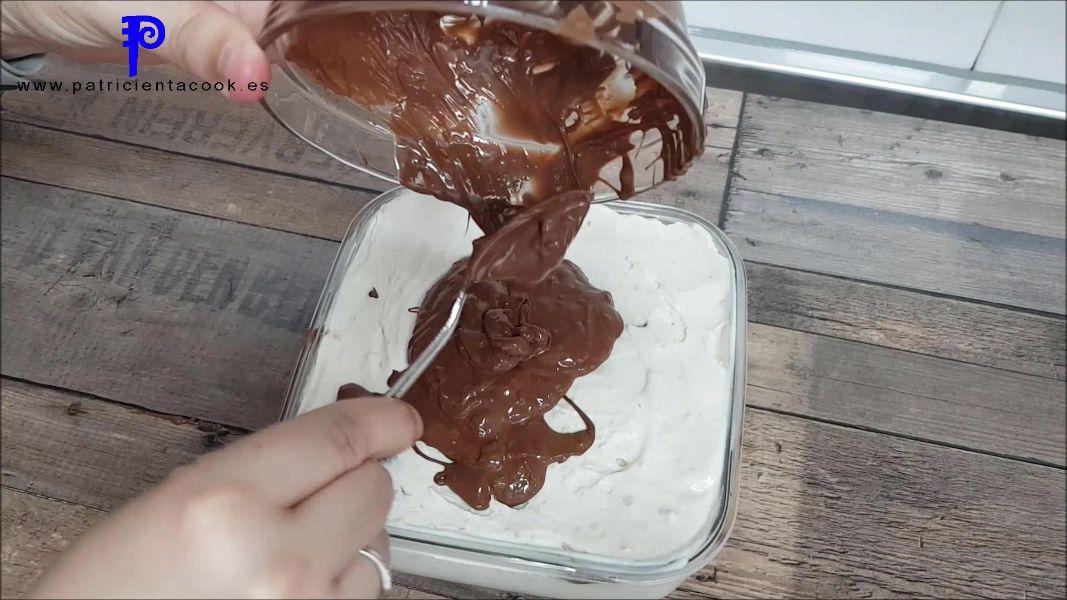 Helado de Choco Bons con heladera eléctrica Silvercrest de Lidl